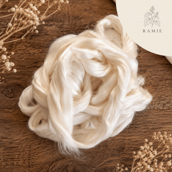 Ramie | 100 % naturweiß | pflanzliche Spinnfaser